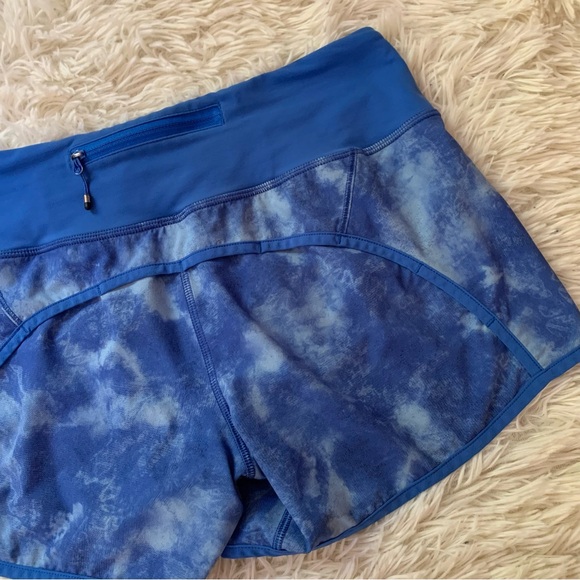Lululemon Speed Short Tidal Trip Pipe Dream Blue Pipe Dream Blue Tye Dye - Picture 8 of 13